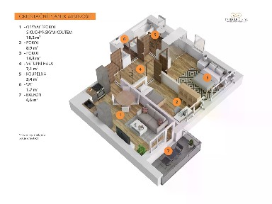 Pronájem bytu 3+kk 66 m²