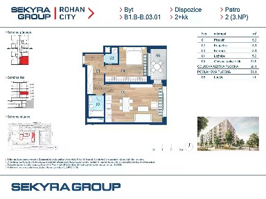 Prodej bytu 2+kk 58 m²