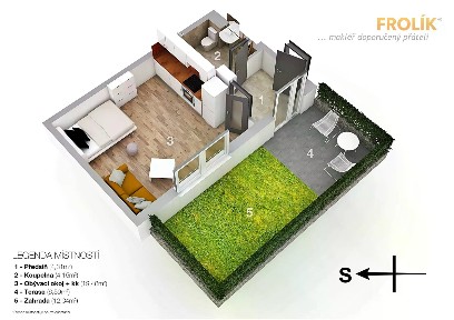 Pronájem bytu 1+kk 30 m²