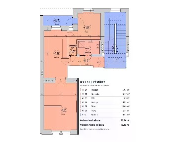 Pronájem bytu 2+1 76 m²