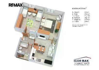 Prodej bytu 2+1 54 m²