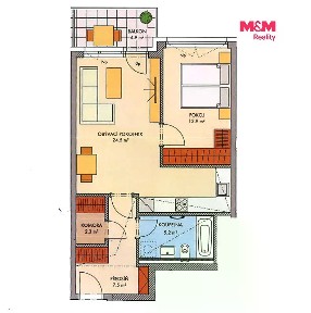 Prodej bytu 2+kk 54 m²