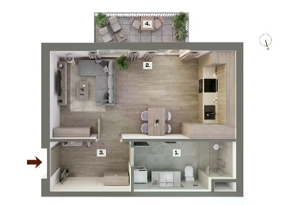 Prodej bytu 1+kk 29 m²