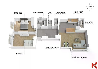 Prodej bytu 3+kk 75 m²