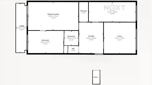 Prodej bytu 3+1 68 m²