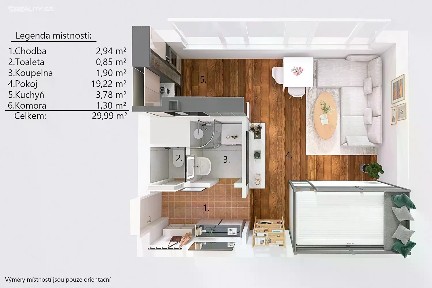 Prodej bytu 1+kk 30 m²