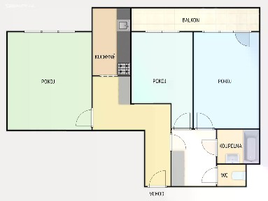 Prodej bytu 3+1 64 m²