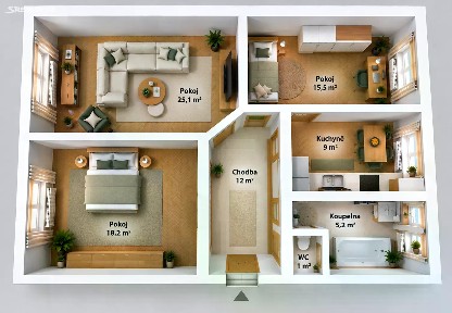 Prodej bytu 3+1 85 m²