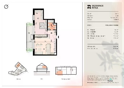 Prodej bytu 2+kk 59 m²
