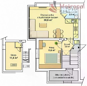 Prodej bytu 2+kk 51 m²