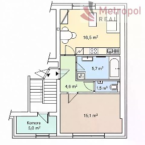 Prodej bytu 2+kk 43 m²