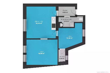 Pronájem bytu 3+kk 68 m²
