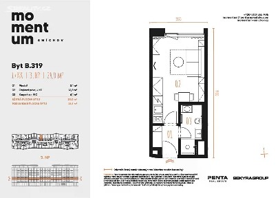 Prodej bytu 1+kk 26 m²